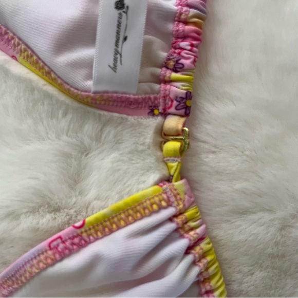 Heavy manners mirror palaise sun print Brazilian bikini small medium nwot - Picture 8 of 11